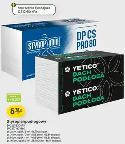 Castorama Styropian podłogowy Yetico Dach Podłoga 2 cm oferta