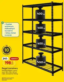 Castorama Regał metalowy czarny oferta