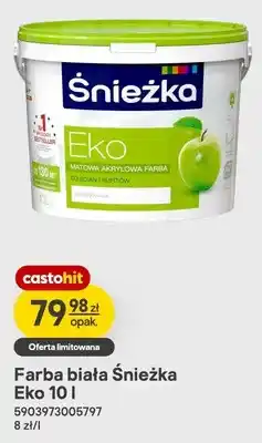 Castorama Farba biała Śnieżka Eko oferta