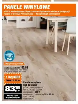 OBI Panele winylowe Dąb Toskanio oferta