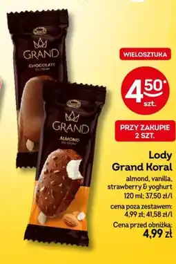 Żabka Lody Grand Koral almond oferta
