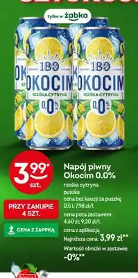 Żabka Napój piwny Okocim rześka cytryna oferta