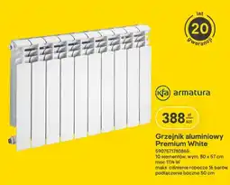 Castorama Grzejnik aluminiowy KFA Armatura Premium White oferta