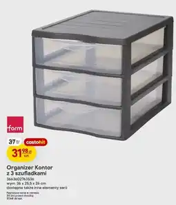 Castorama Organizer Kontor z 3 szufladkami Form oferta