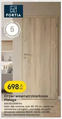 Castorama Drzwi wewnątrzklatkowe FORTIA Malaga oferta