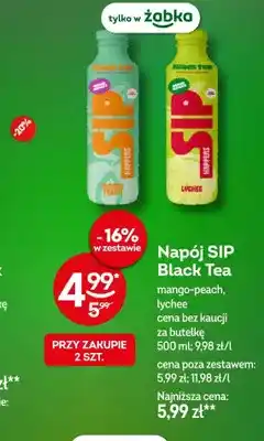 Żabka Napój SIP Black Tea Lychee oferta