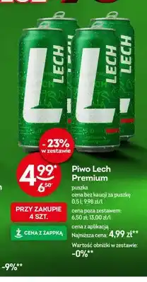 Żabka Piwo Lech Premium oferta