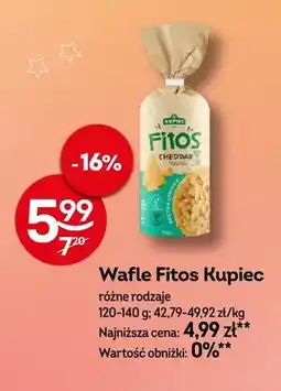 Żabka Wafle Fitos Kupiec Cheddar oferta