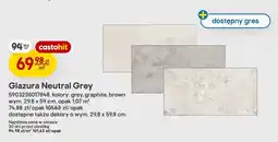Castorama Glazura Neutral Grey grey oferta