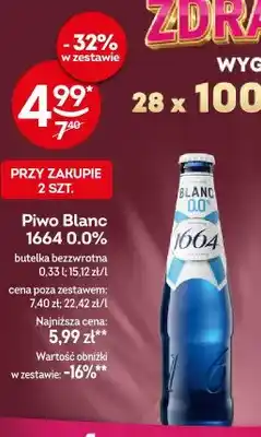 Żabka Piwo bezalkoholowe 1664 Blanc oferta