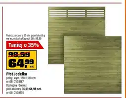 OBI Płot Jodełka pełny oferta
