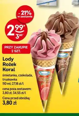 Żabka Lody Rożek Koral czekolada oferta