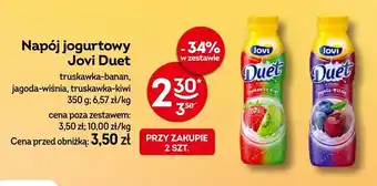 Żabka Napój jogurtowy Jovi Duet truskawka-banan oferta
