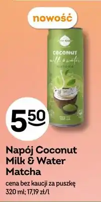 Żabka Napój Coconut Milk & Water Matcha Miss Ti oferta