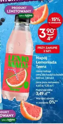 Żabka Napój Lemoniada Teenz oferta
