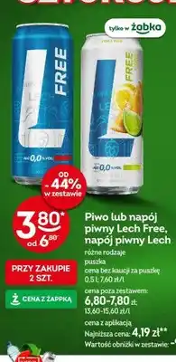 Żabka Piwo bezalkoholowe Lech Free oferta