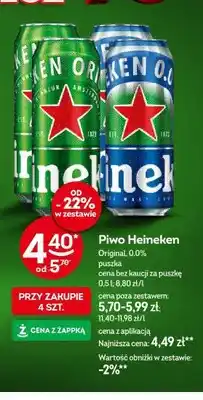 Żabka Piwo Heineken Original oferta