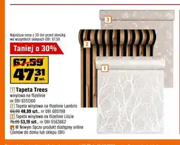 OBI Tapeta winylowa na flizelinie Liście oferta