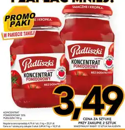 Kupiec Koncentrat pomidorowy 30% Pudliszki oferta