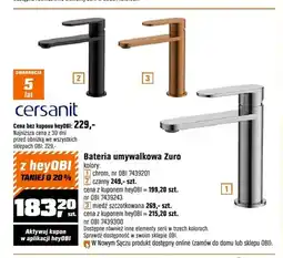 OBI Bateria umywalkowa Cersanit Zuro chrom oferta