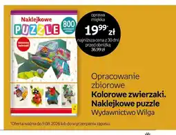 Empik Książka Kolorowe zwierzaki Naklejkowe puzzle Opracowanie zbiorowe oferta