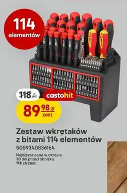 Castorama Zestaw wkrętaków z bitami Forge Steel 114 elementów oferta