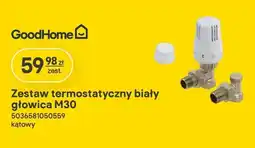 Castorama Zestaw termostatyczny biały głowica M30 GoodHome oferta