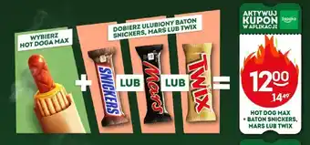 Żabka Zestaw hot dog Max + baton Snickers oferta