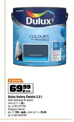 OBI Farba lateksowa Dulux Kolory Świata oferta