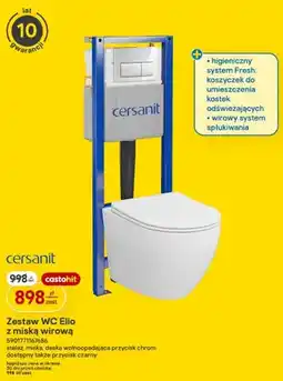 Castorama Zestaw WC Elio z miską wirową Cersanit oferta