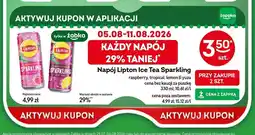 Żabka Napój Lipton Ice Tea Sparkling raspberry oferta