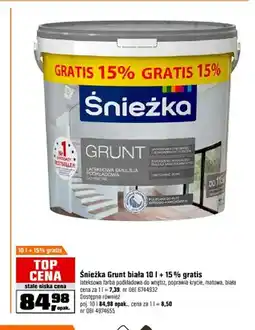 OBI Farba podkładowa Śnieżka Grunt biała oferta