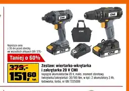 OBI Zestaw wiertarko-wkrętarka i zakrętarka CMI oferta