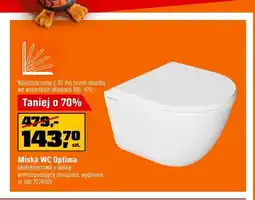 OBI Miska WC Optima bezkołnierzowa z deską wolnoopadającą oferta