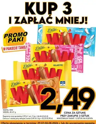 Kupiec Wafel WW E.Wedel Peanut Butter oferta