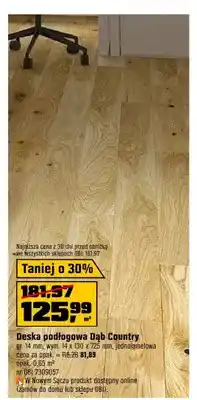 OBI Deska podłogowa Dąb Country 14 mm oferta