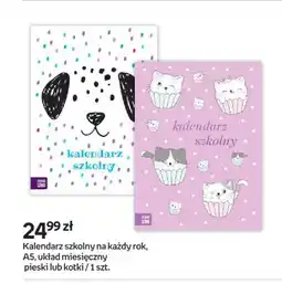 Empik Kalendarz szkolny na każdy rok A5 pieski oferta