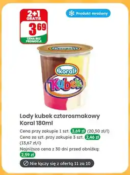 Dino Lody kubek czterosmakowy Koral oferta