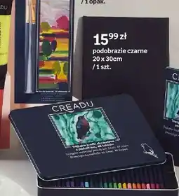 Empik Podobrazie czarne Creadu 20x30 cm oferta