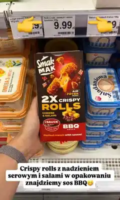 Dino Crispy Rolls z nadzieniem serowym i salami Smak Mak oferta