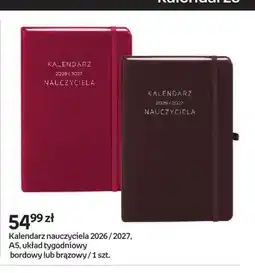 Empik Kalendarz nauczyciela 2026/2027 A5 brązowy oferta