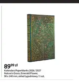 Empik Kalendarz Paperblanks 2026 / 2027 Nature's Grace Emerald Flower oferta
