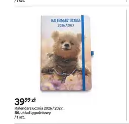 Empik Kalendarz ucznia 2026/2027 B6 układ tygodniowy oferta