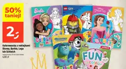 Dealz Kolorowanka z naklejkami Disney, Barbie, Lego lub Schleich oferta