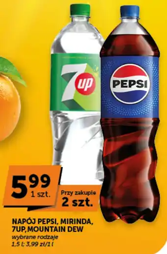 Groszek Napój Pepsi, Mirinda, 7up, Mountain Dew oferta