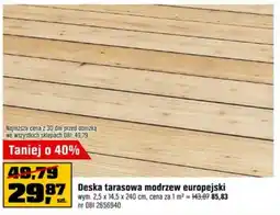 OBI Deska tarasowa modrzew europejski oferta