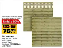 OBI Płot sosnowy oferta