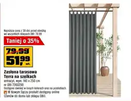 OBI Zasłona tarasowa Terra na szelkach oferta