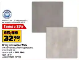 OBI Gresy szkliwione Walk oferta