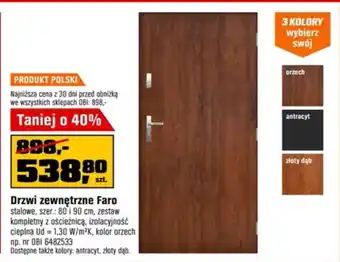 Drzwi zewnętrzne Faro
